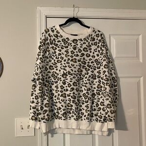 Nursing Queen Cheetah Print Sweatshirt